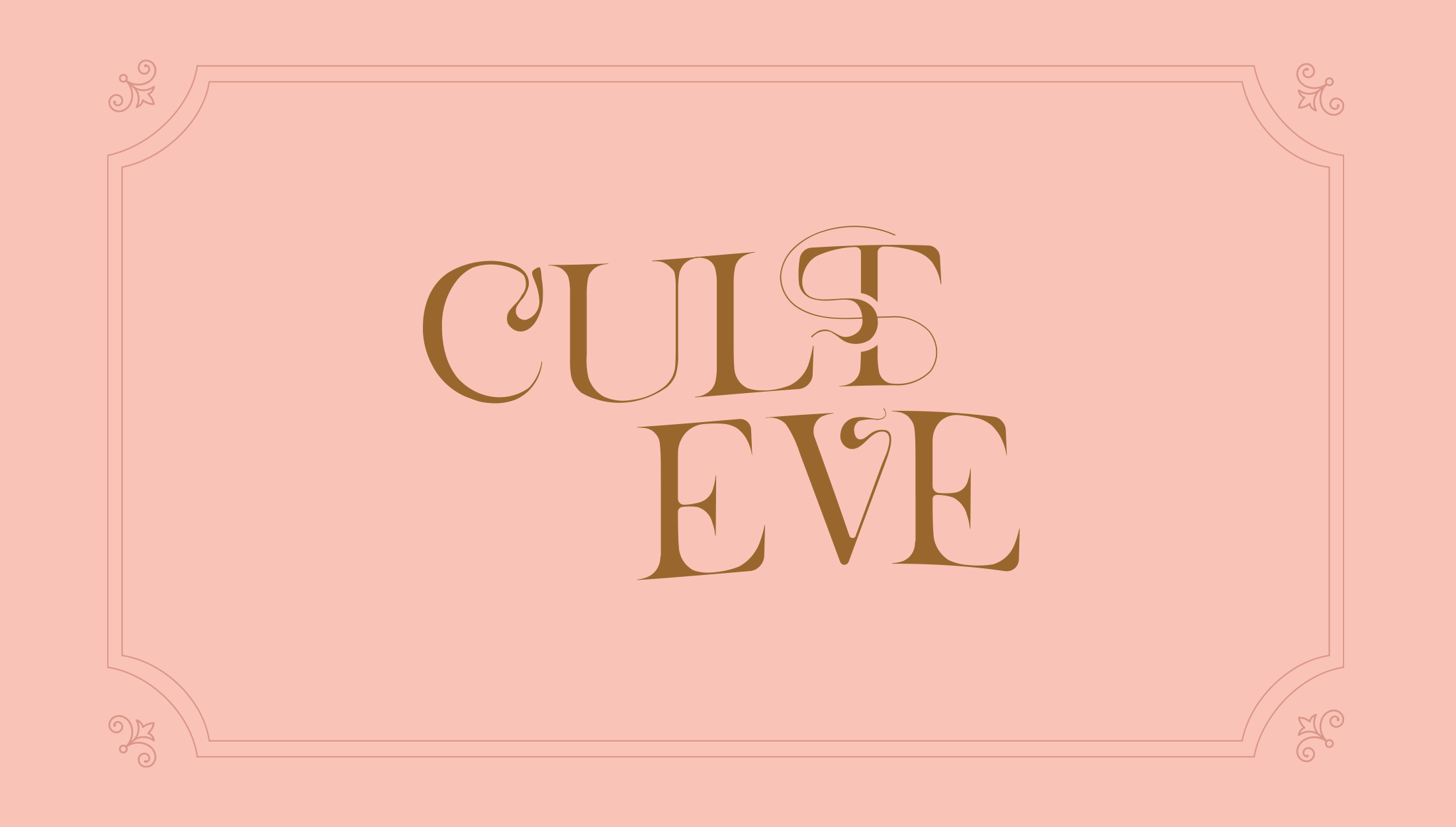Logo design for Cult Eve, high-end, comfortable, luxury day-turned-night wear - designed by Wiltshire-based graphic designer, Kaye Huett