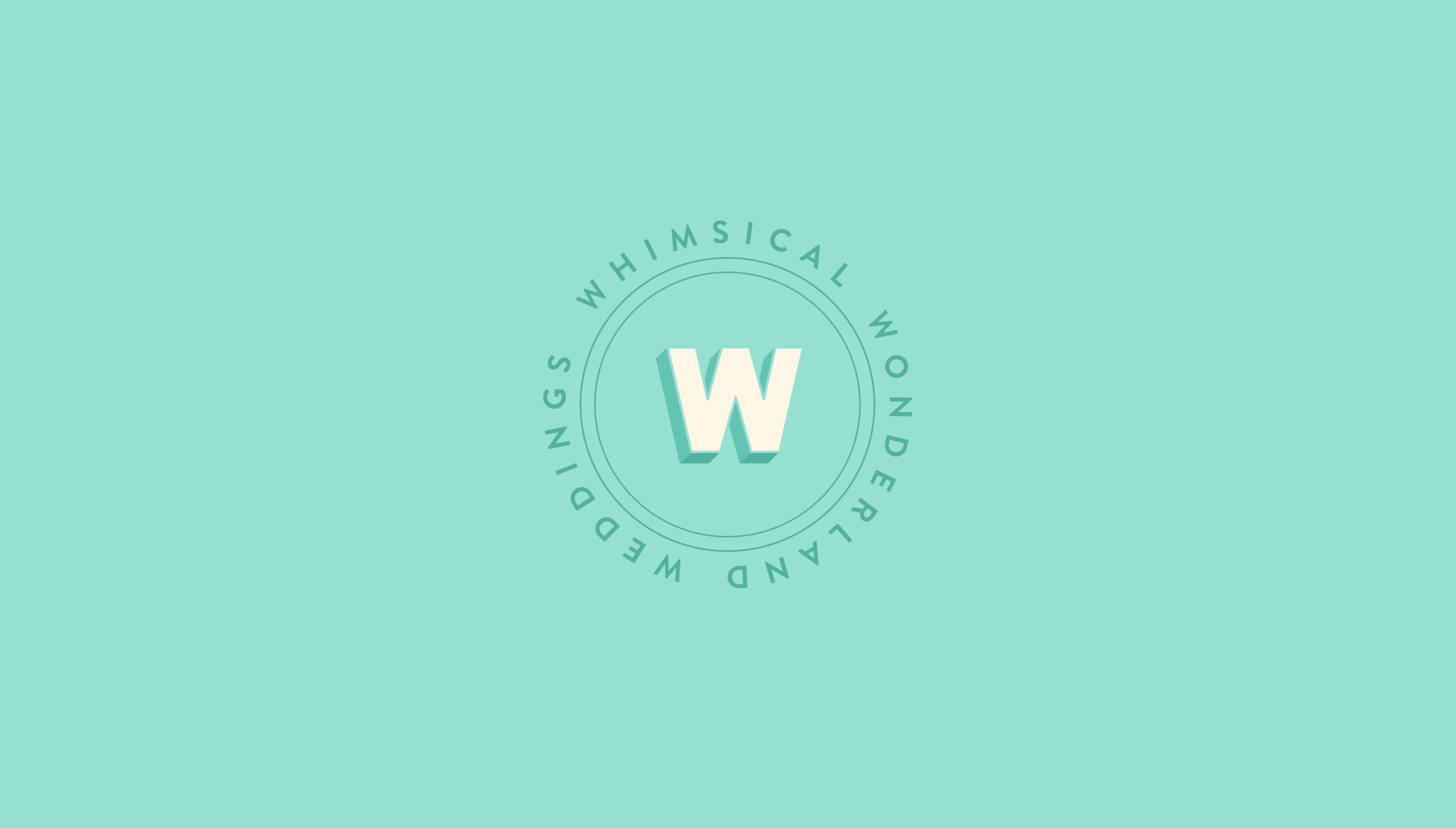 Logomark for Whimsical Wonderland Weddings, UK wedding inspiration blog and supplier - designed by Wiltshire-based graphic designer, Kaye Huett