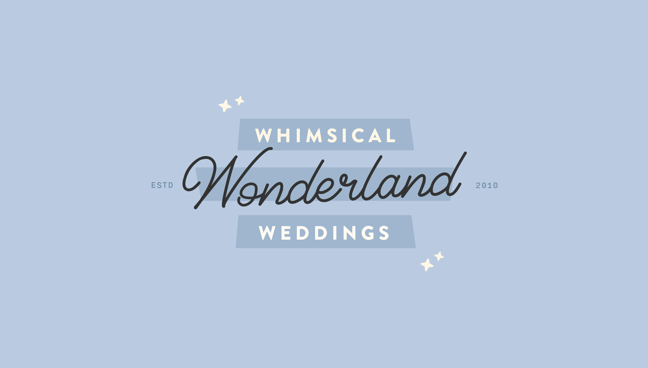 Logo design for Whimsical Wonderland Weddings, UK wedding inspiration blog and supplier - designed by Wiltshire-based graphic designer, Kaye Huett