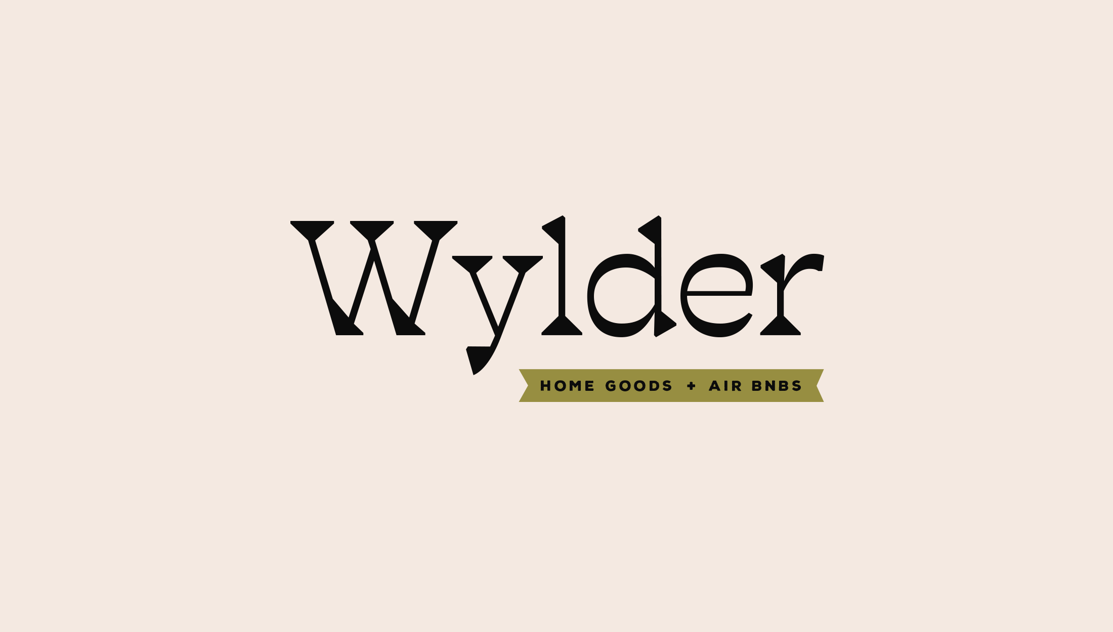 Logo design for Wylder, a home goods and AirBNB line steeped in family history - designed by Wiltshire-based graphic designer, Kaye Huett